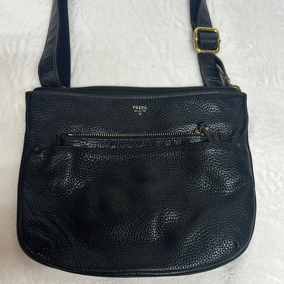 Fossil Black Crossbody Bag with Adjustable Strap - Picture 1 of 11